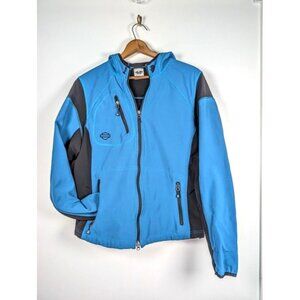 Y2K Harley Davidson Women Jacket Size XXL Zip Hood Motorcycle Outdoors Neoprene